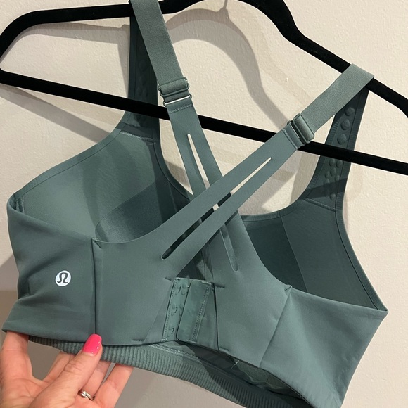 Lululemon AirSupport Bra High Support, 36DD Tidewater Teal / Vapor - Picture 5 of 13